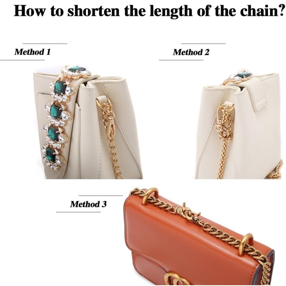 3 Premium high end crossbody chain straps - Picture 2 of 5